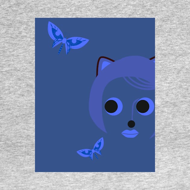 BlueCat by Doodle.Bug.Tees